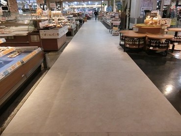 「大宮市某商業施設」食品売場床張替工事　施工後画像